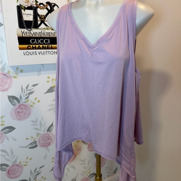lululemon athletica Tops - Lululemon Heathered Lilac Quartz Purple Watch Me Flip Tank Top
